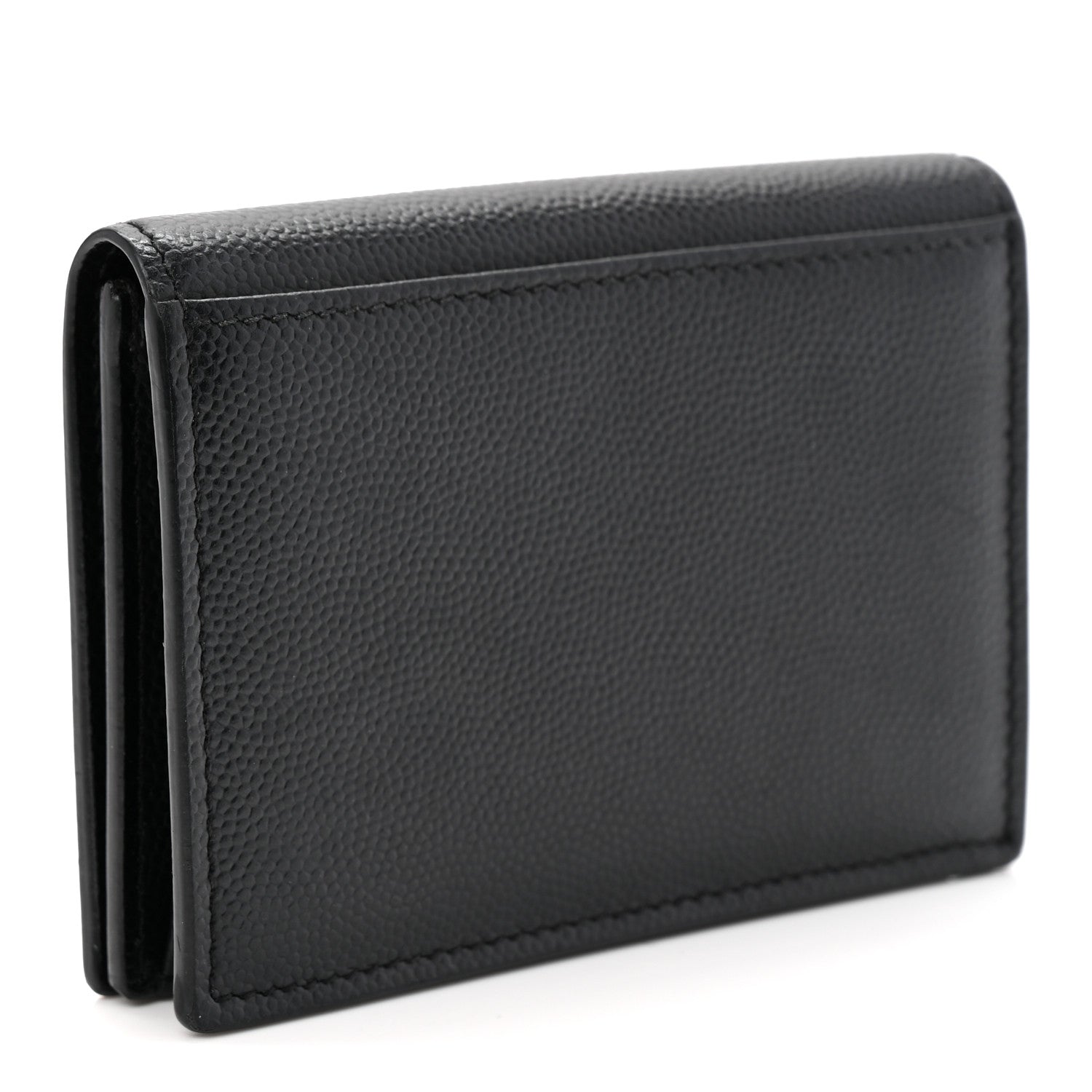 Saint Laurent Grain De Poudre Business Card Case Black 3 of 9