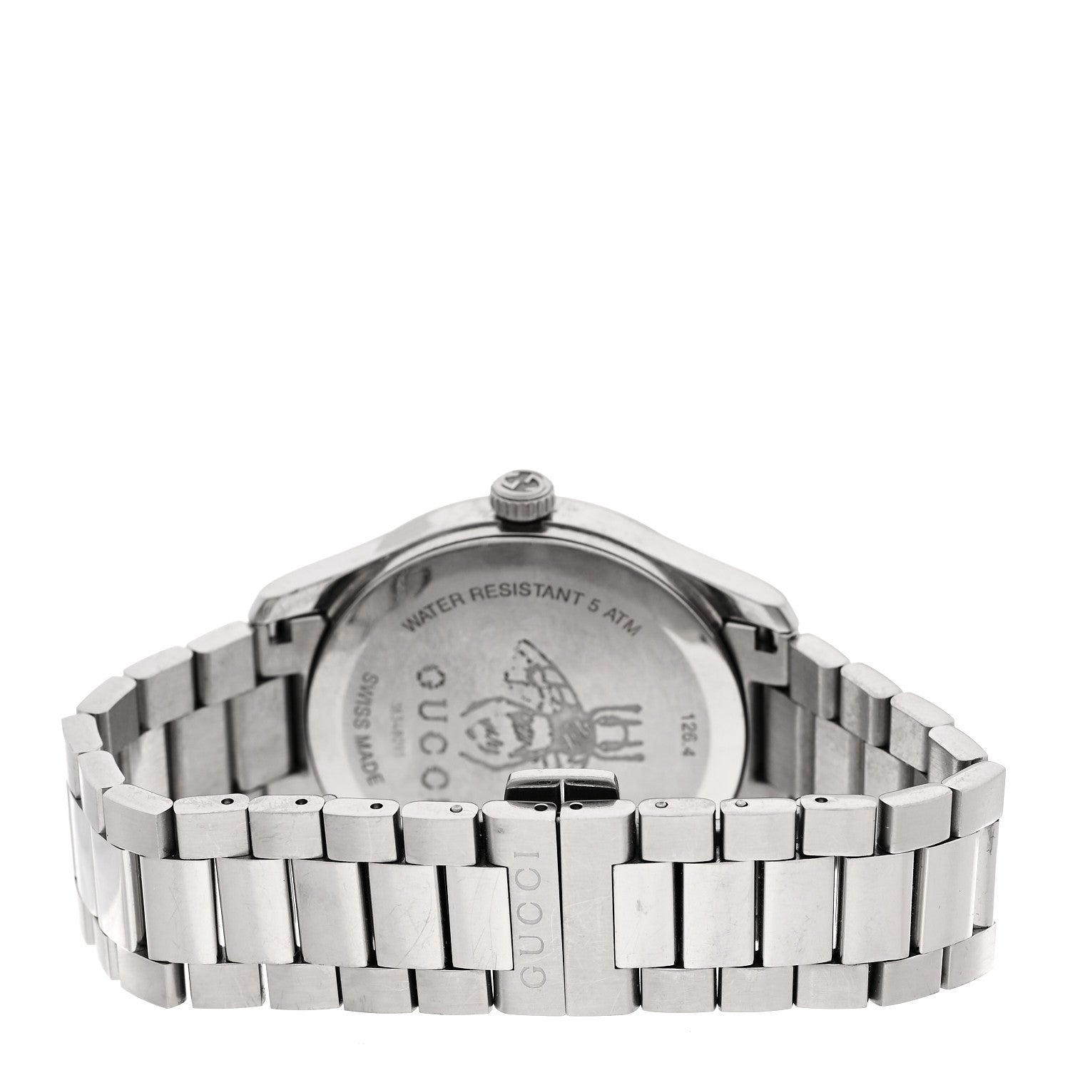 Gucci Stainless Steel 38mm G-Timeless Charm Quartz Watch Black 3 of 4