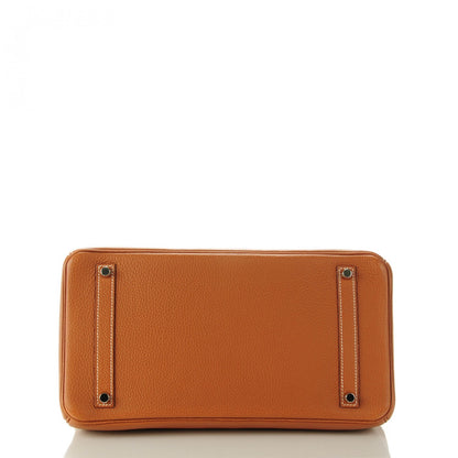 Hermes Taurillon Clemence Birkin 35 Gold 4 of 24