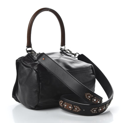 Givenchy Calfskin Small Studded Pandora Black Brown 3 of 10