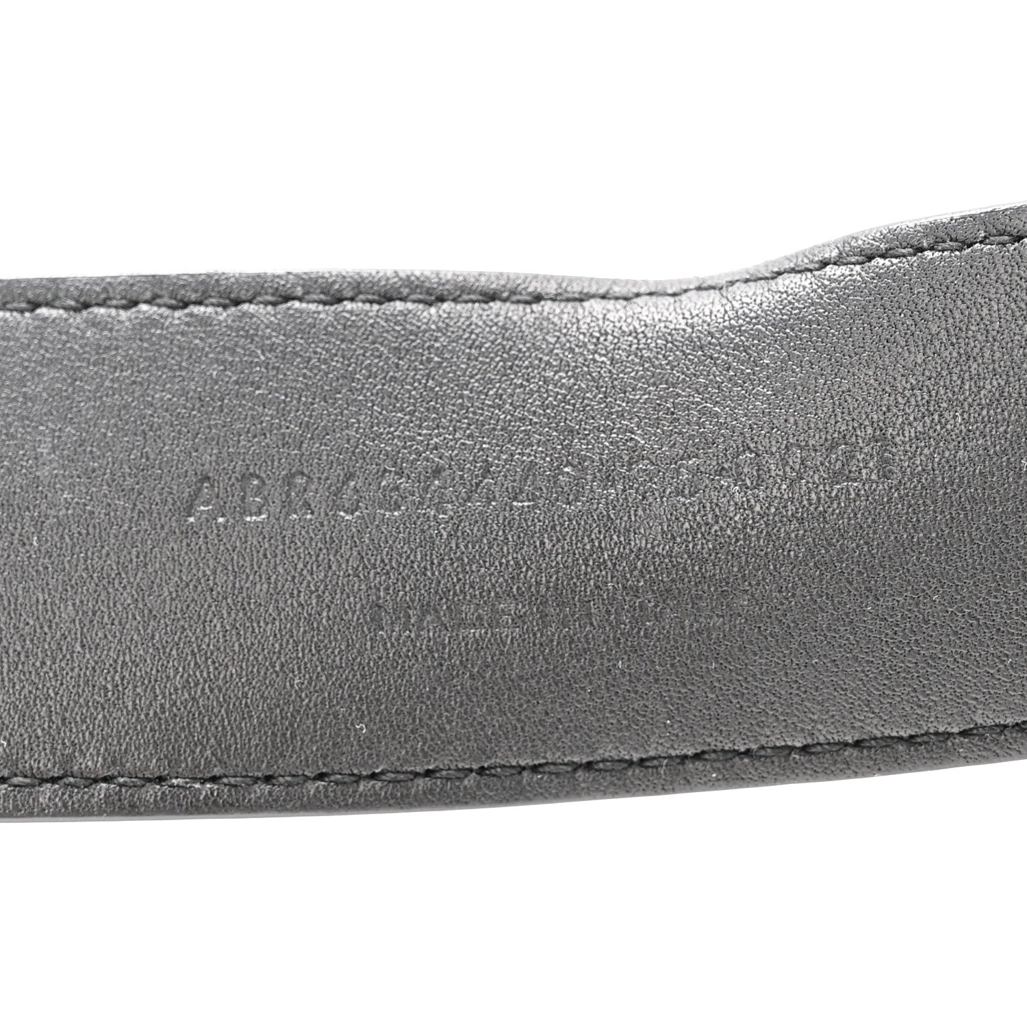 Saint Laurent Smooth Calfskin Monogram Cassandre Square Buckle Belt 95 38 Black 7 of 9