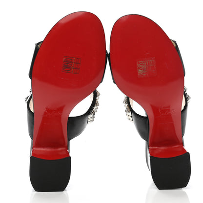 Christian Louboutin Calfskin Studded Tina Goes Mad 55 Slide Sandals 36 Black 5 of 8