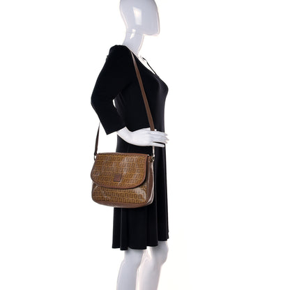 Fendi Zucchino Spalmati Messenger Bag Brown 2 of 11