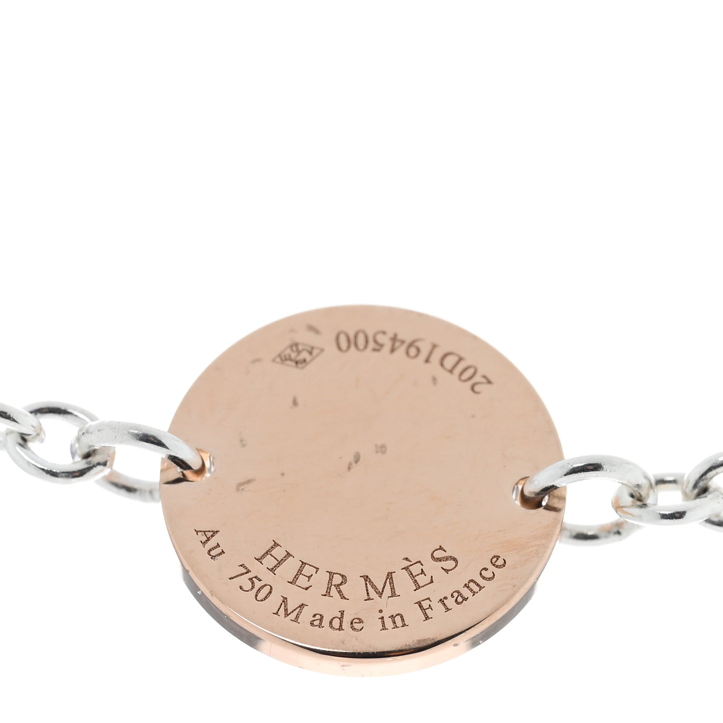 Sterling Silver 18K Rose Gold Confettis Long Necklace