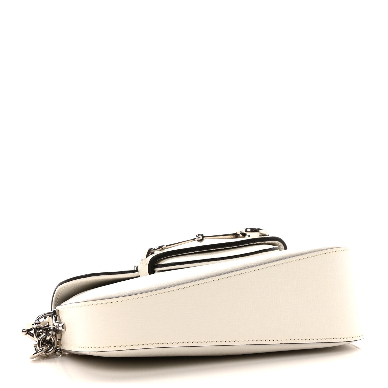 Gucci Demetra Mini Horsebit 1955 Asymmetric Shoulder Bag Great White 4 of 10