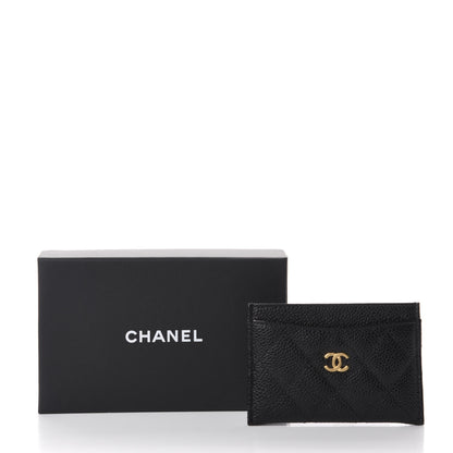 Chanel Caviar Quilted Card Holder Black 9 of 9