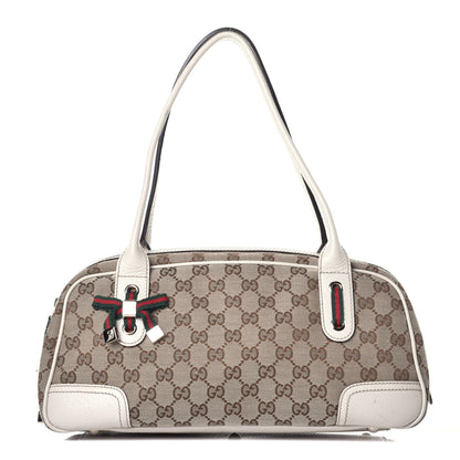 Gucci Monogram Small Princy Satchel Off White 1 of 8