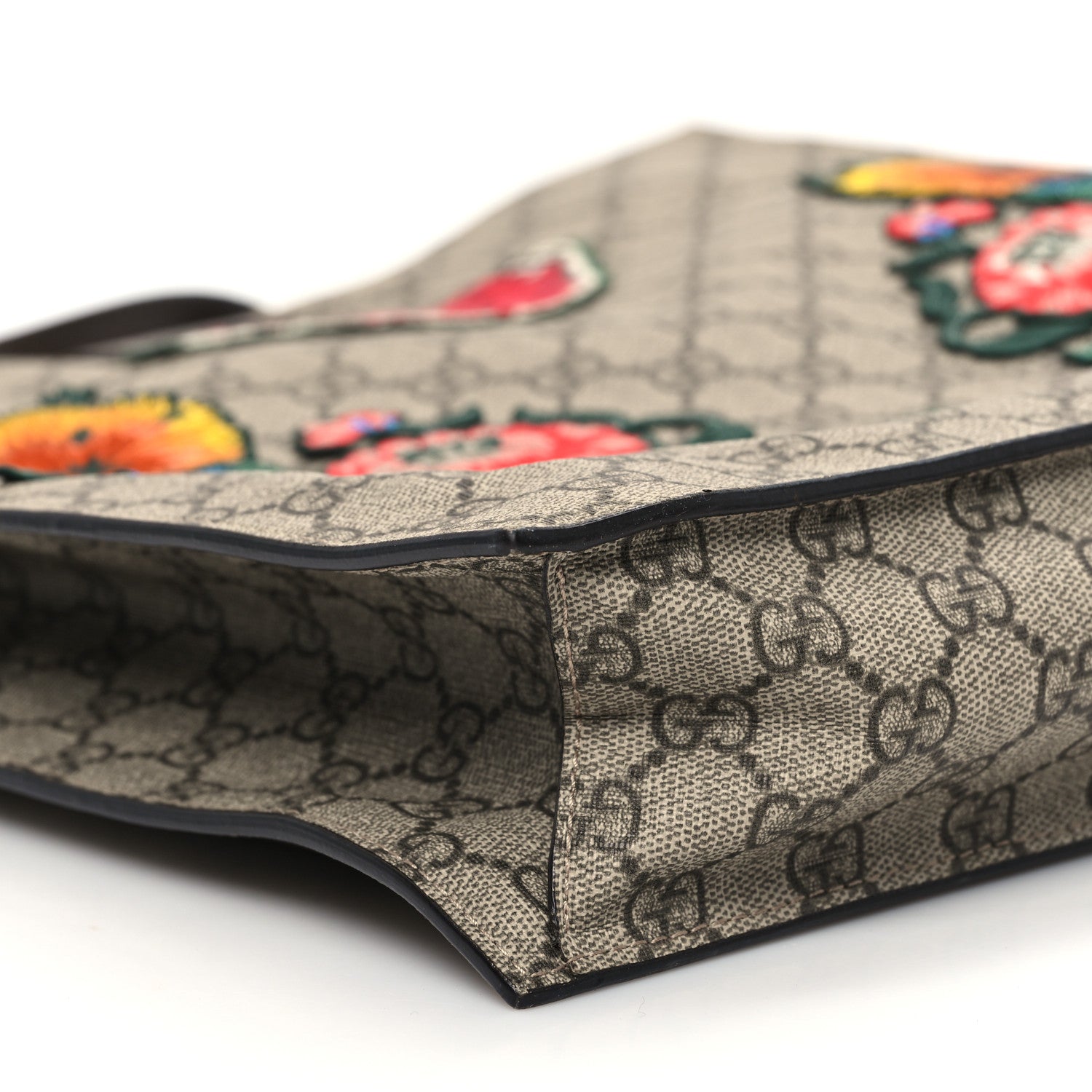 Gucci Soft GG Supreme Monogram Embroidered Vertical Tote 9 of 10