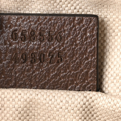 Gucci GG Supreme Monogram Mini Neo Vintage Double Zip Messenger Bag Beige New Acero Crop 6 of 9