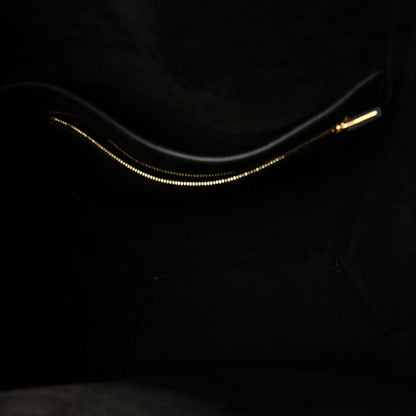 Celine Soft Grained Calfskin Sangle Bucket Bag Black 5 of 11