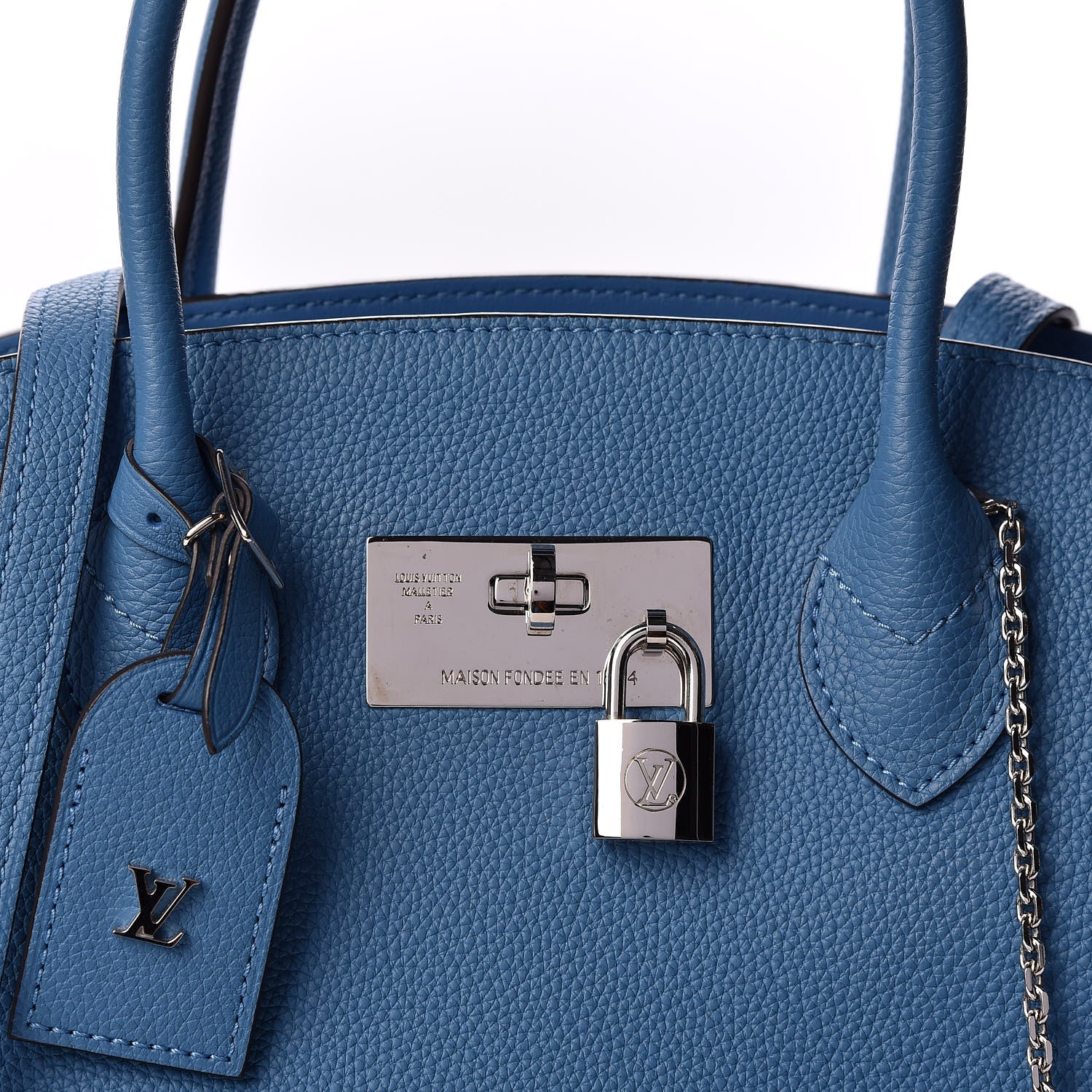 Louis Vuitton Veau Nuage Milla PM Blue Denim 9 of 9