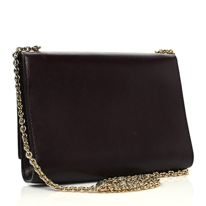 Salvatore Ferragamo Calfskin Mini Miss Vara Bow Chain Bag Plum 2 of 8