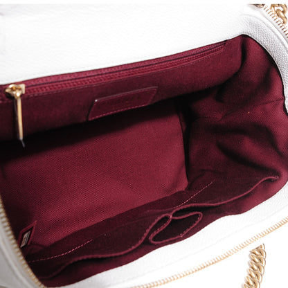 Chanel Iridescent Grained Calfskin Globe Trotter Vanity Case White 5 of 9