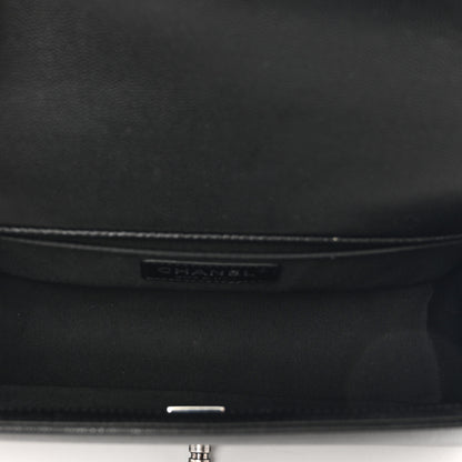 Chanel Caviar Quilted Medium Boy Flap Black 6 of 10