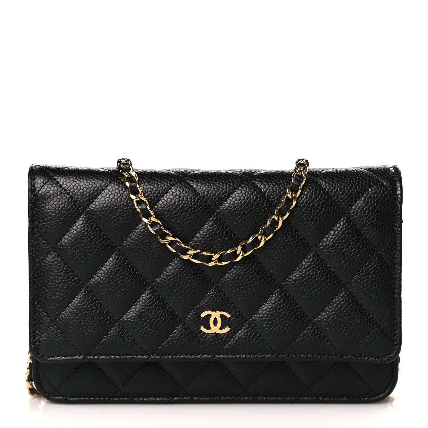 Chanel Caviar Quilted Wallet on Chain WOC Black 1 of 10
