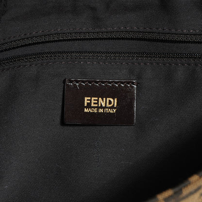 Fendi Zucca Patent Large Mia Shoulder Flap Tobacco 6 of 7