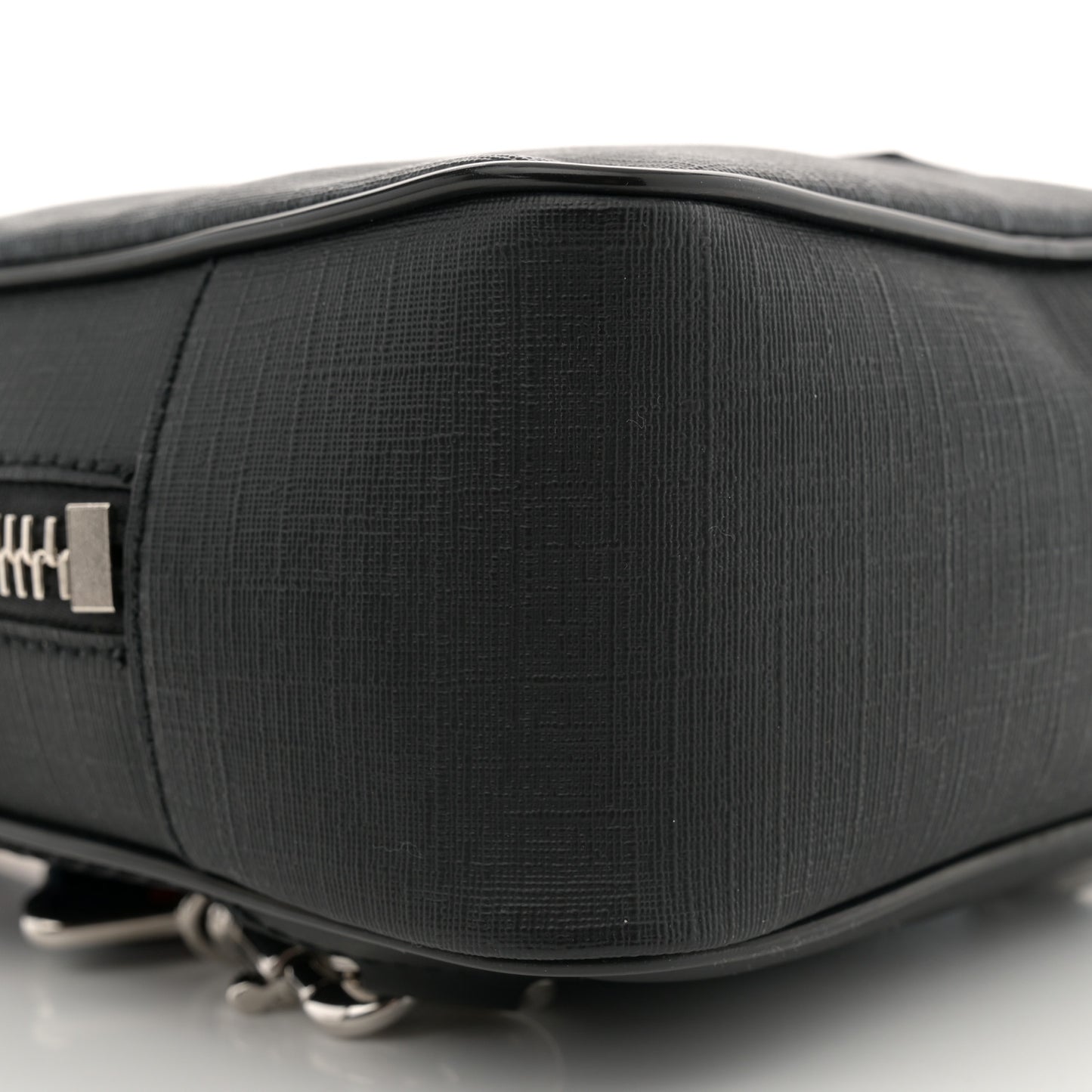 GG Supreme Monogram Web Belt Bag Black Grey