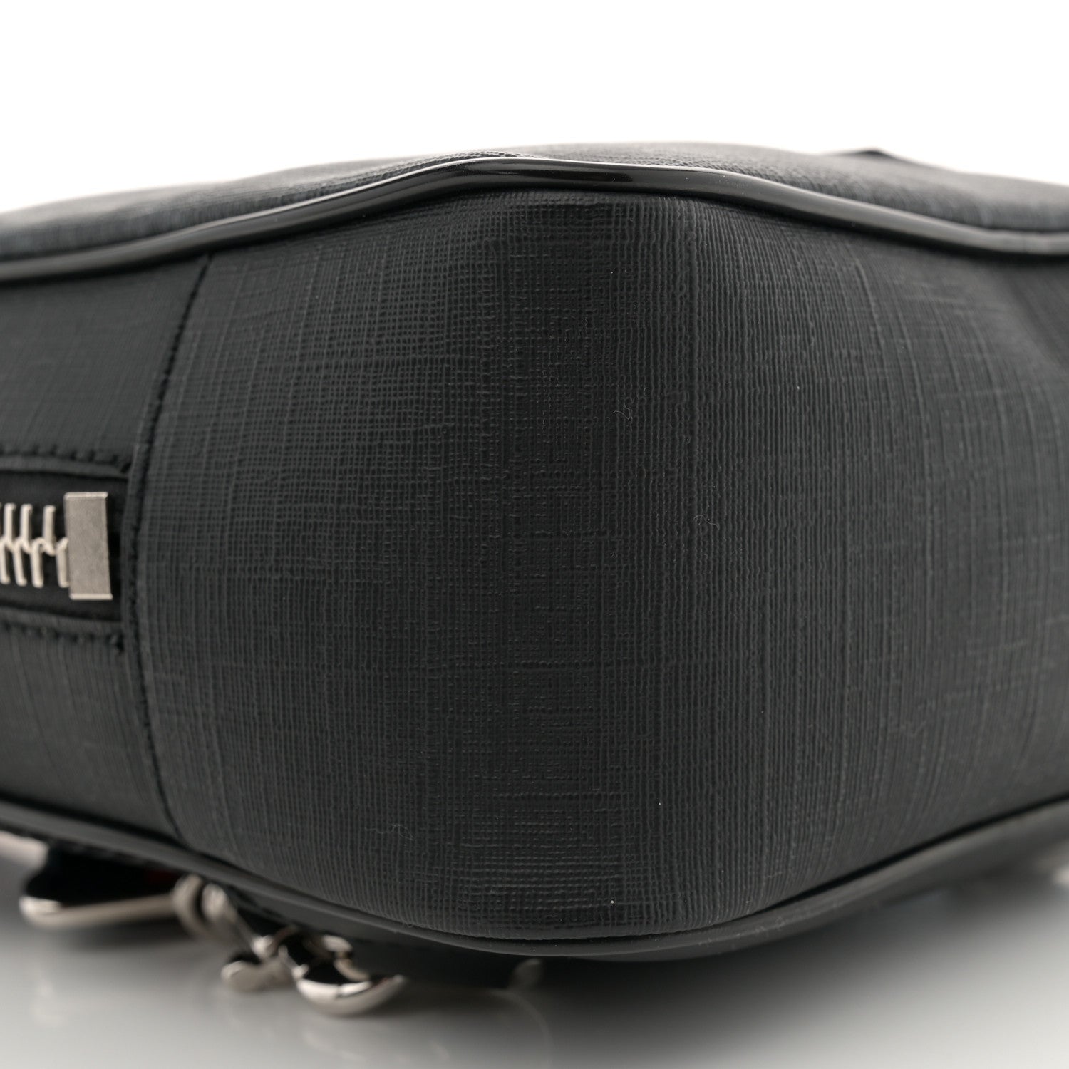 Gucci GG Supreme Monogram Web Belt Bag Black Grey 9 of 11