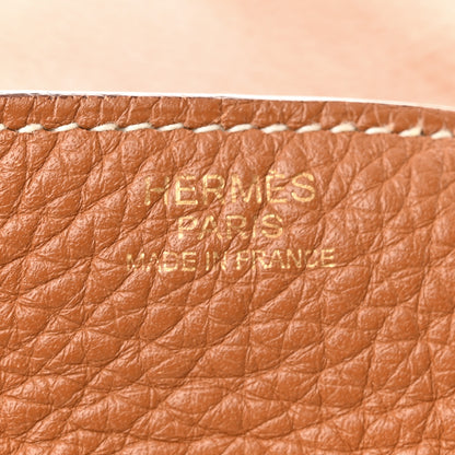 Hermes Taurillon Clemence Lindy 30 Gold 6 of 14