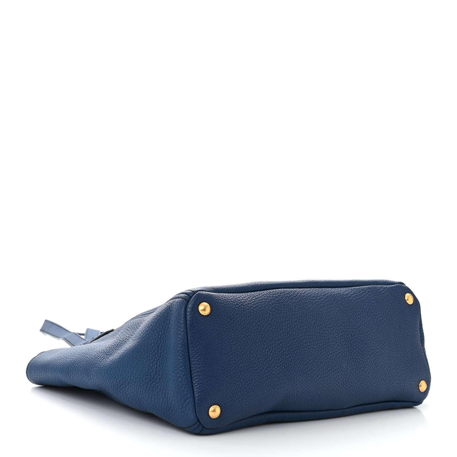 Prada Vitello Daino Side Pocket Tote Bluette 4 of 11