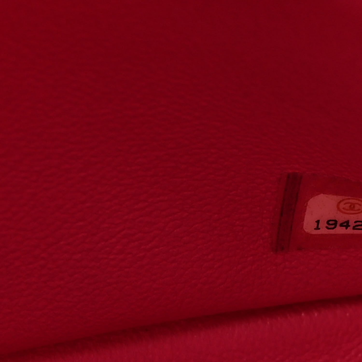 Chanel Lambskin Quilted Jumbo Double Flap Dark Pink 7 of 14