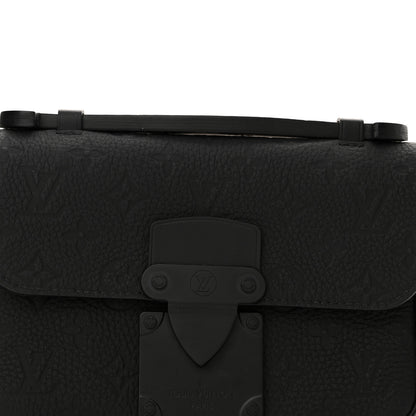 Louis Vuitton Taurillon Monogram S Lock Sling Bag Black 7 of 10