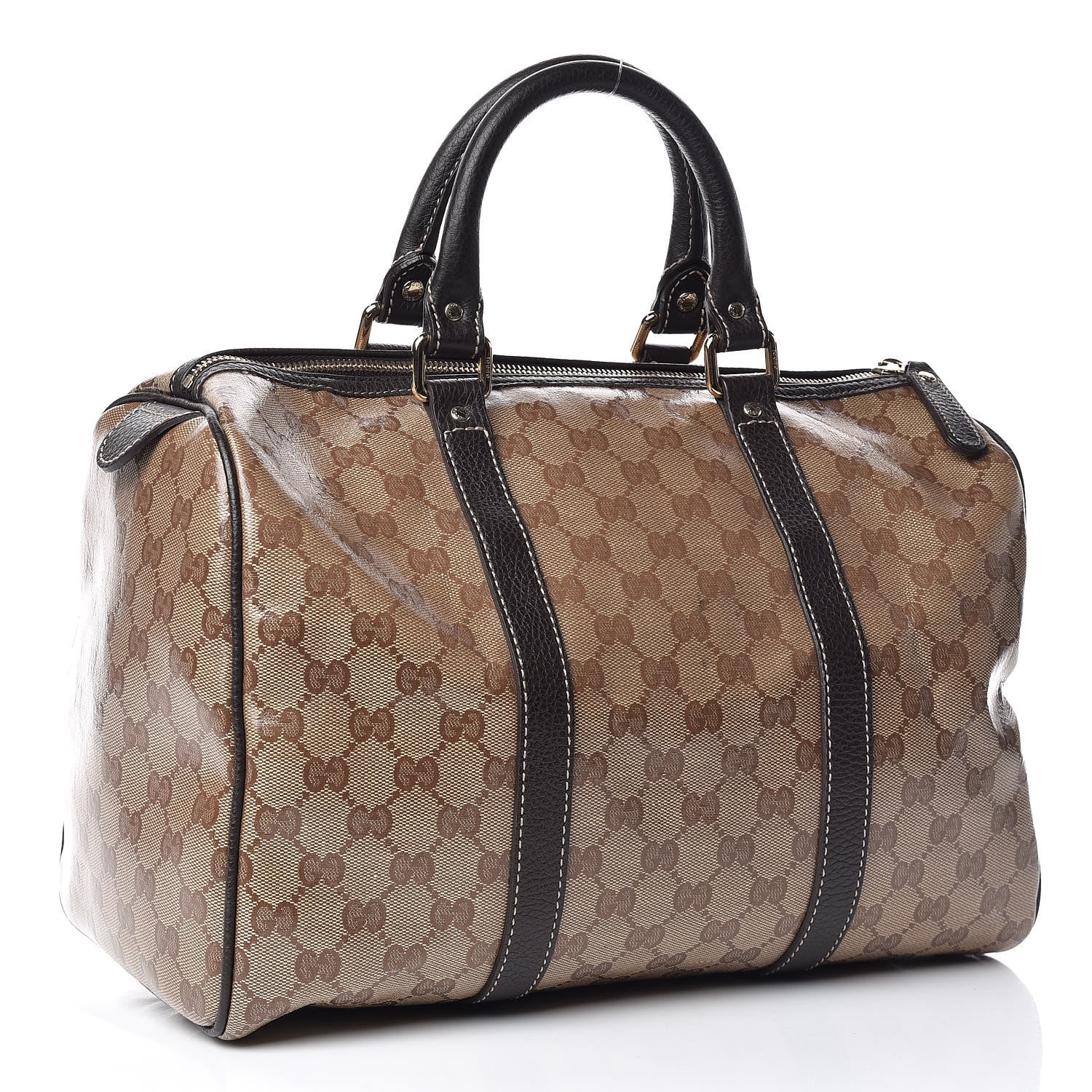 Gucci Crystal Monogram Medium Joy Boston Dark Brown 3 of 9