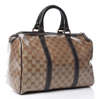 Gucci Crystal Monogram Medium Joy Boston Dark Brown 3 of 9