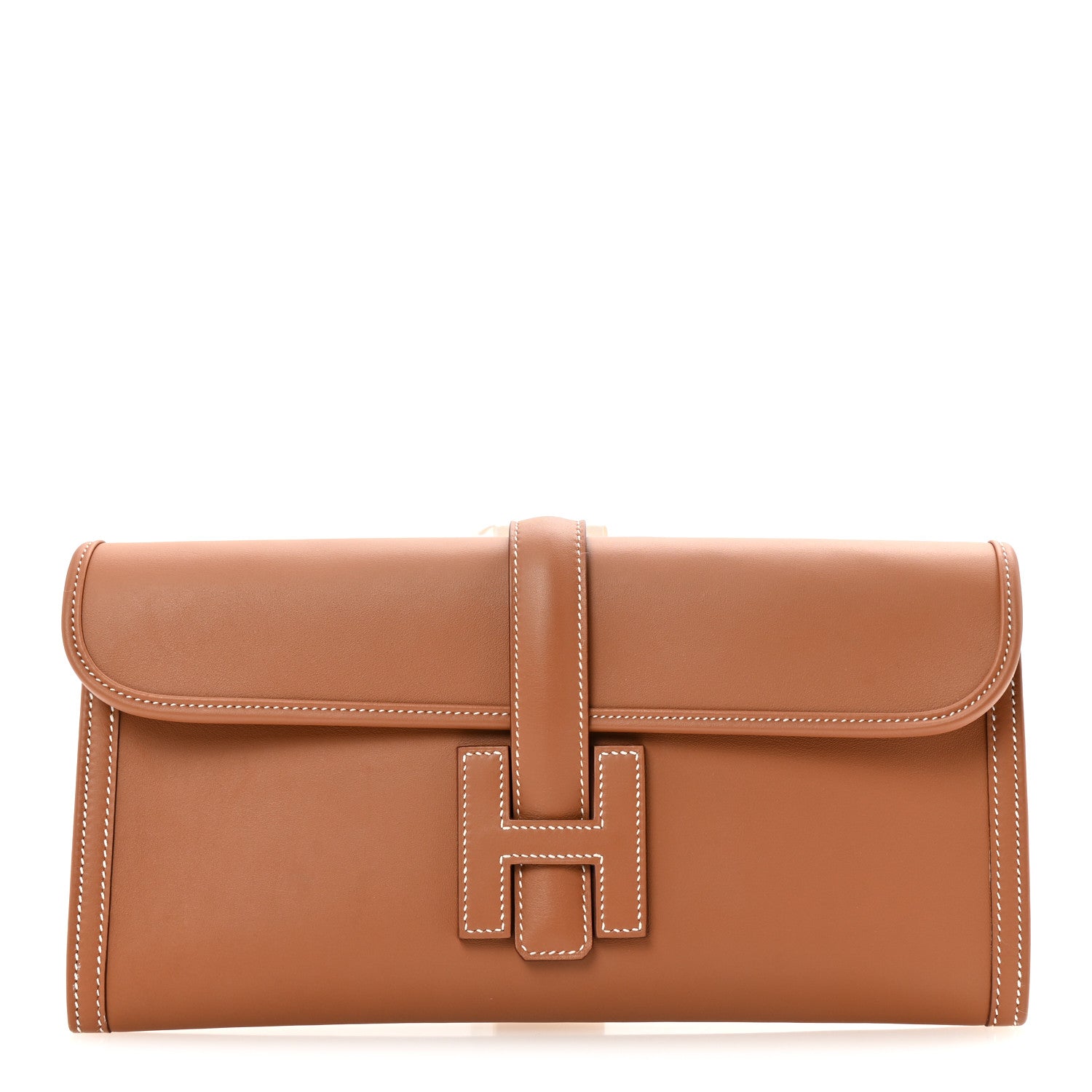 Hermes Swift Jige Elan 29 Clutch Gold 1 of 6
