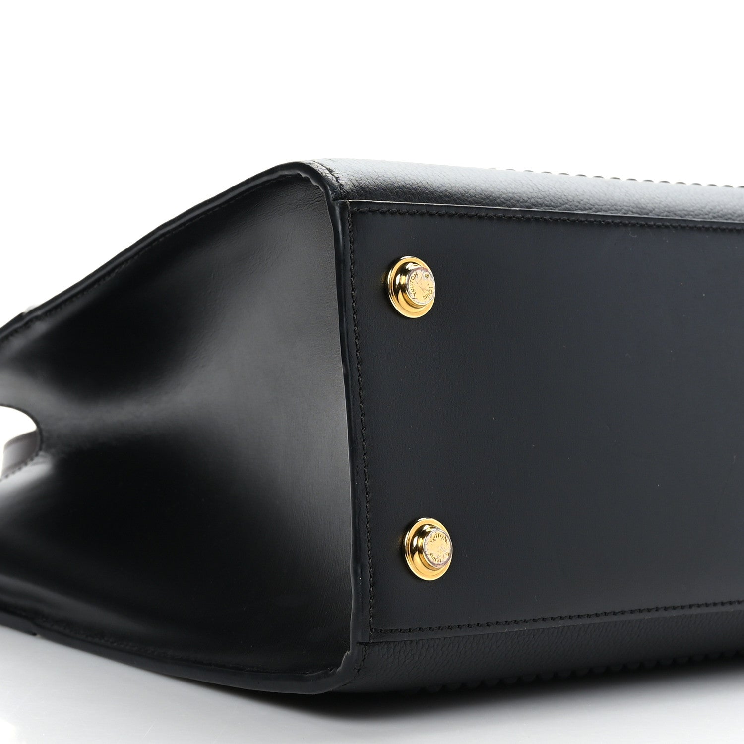 Louis Vuitton Calfskin Monogram City Steamer MM Black White 7 of 8