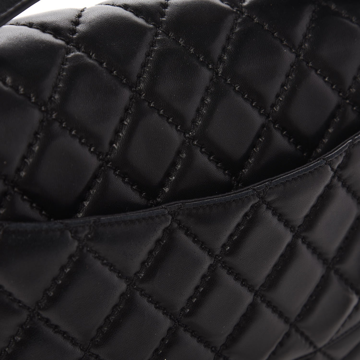 Chanel Lambskin Quilted Jumbo Easy Carry Flap Black 11 of 11