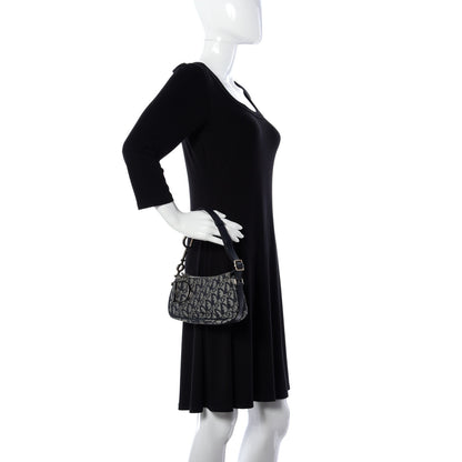 Christian Dior Monogram Shoulder Bag Blue 2 of 10