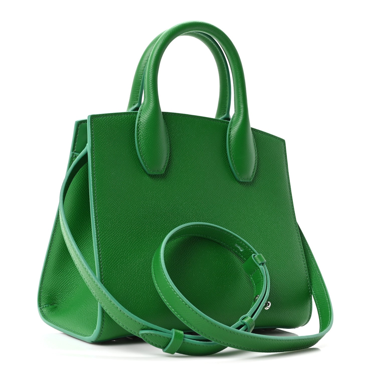 Salvatore Ferragamo Hammered Calfskin Small The Studio Box Bag