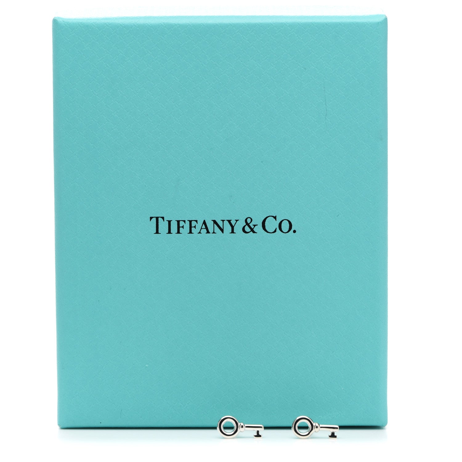 Tiffany Sterling Silver Key Earrings 4 of 4