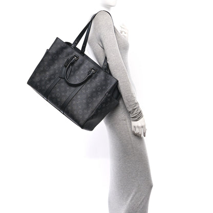 Louis Vuitton Monogram Eclipse Sac Plat 24H 2 of 9
