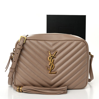 Saint Laurent Calfskin Matelasse Monogram Lou Camera Bag Rosy Sand 11 of 11
