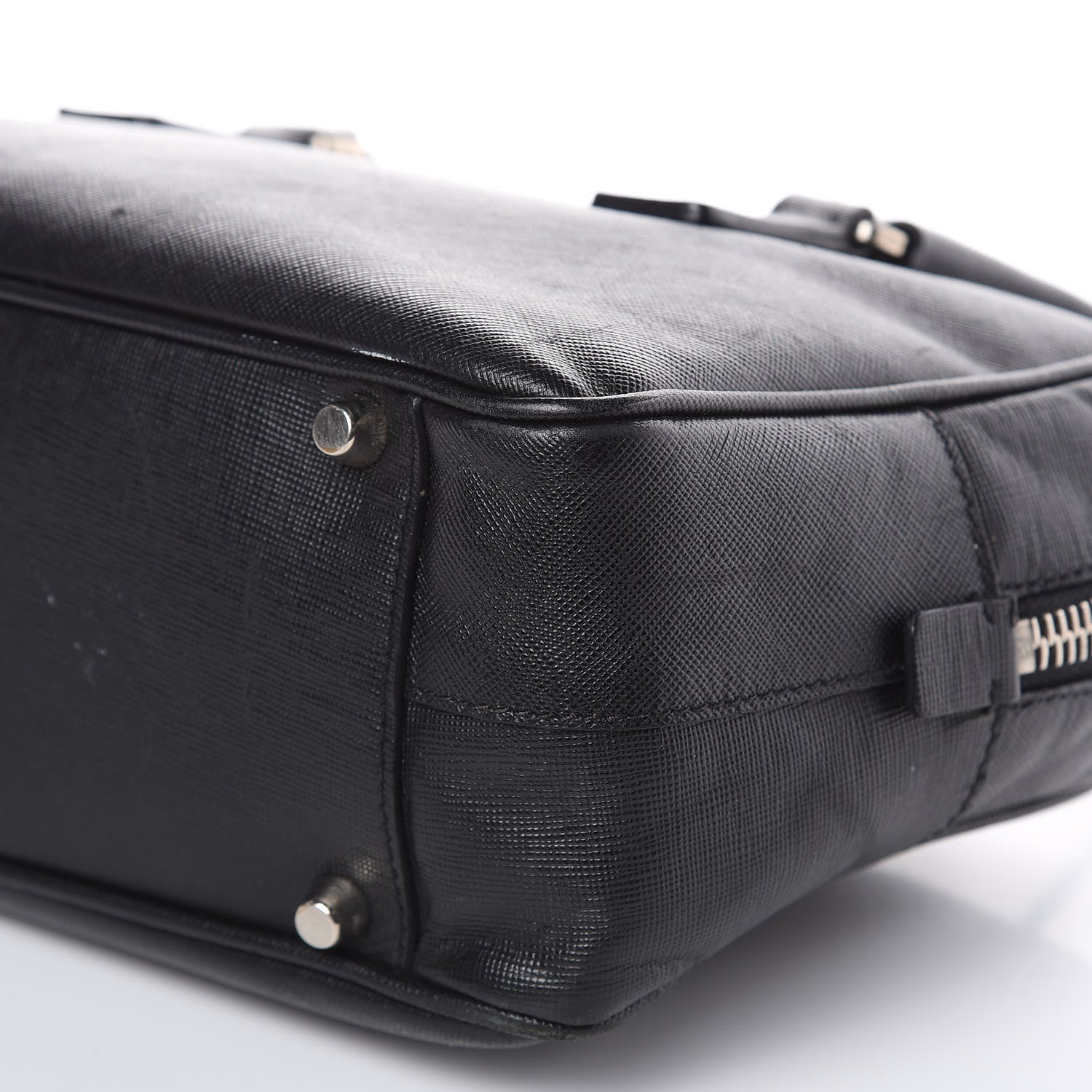 Prada Saffiano Lux Tote Bowler Black 8 of 14