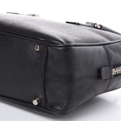Prada Saffiano Lux Tote Bowler Black 8 of 14