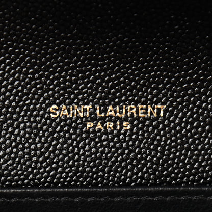 Saint Laurent Grain De Poudre Uptown Chain Wallet Black 6 of 12