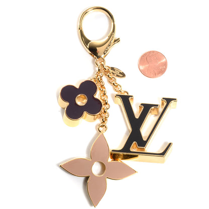 Louis Vuitton Fleur De Monogram Bag Charm Dore 2 of 6