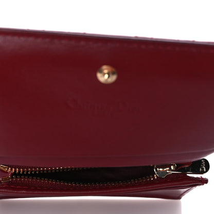 Christian Dior Patent Cannage Mini Lady Dior Wallet Red 5 of 8