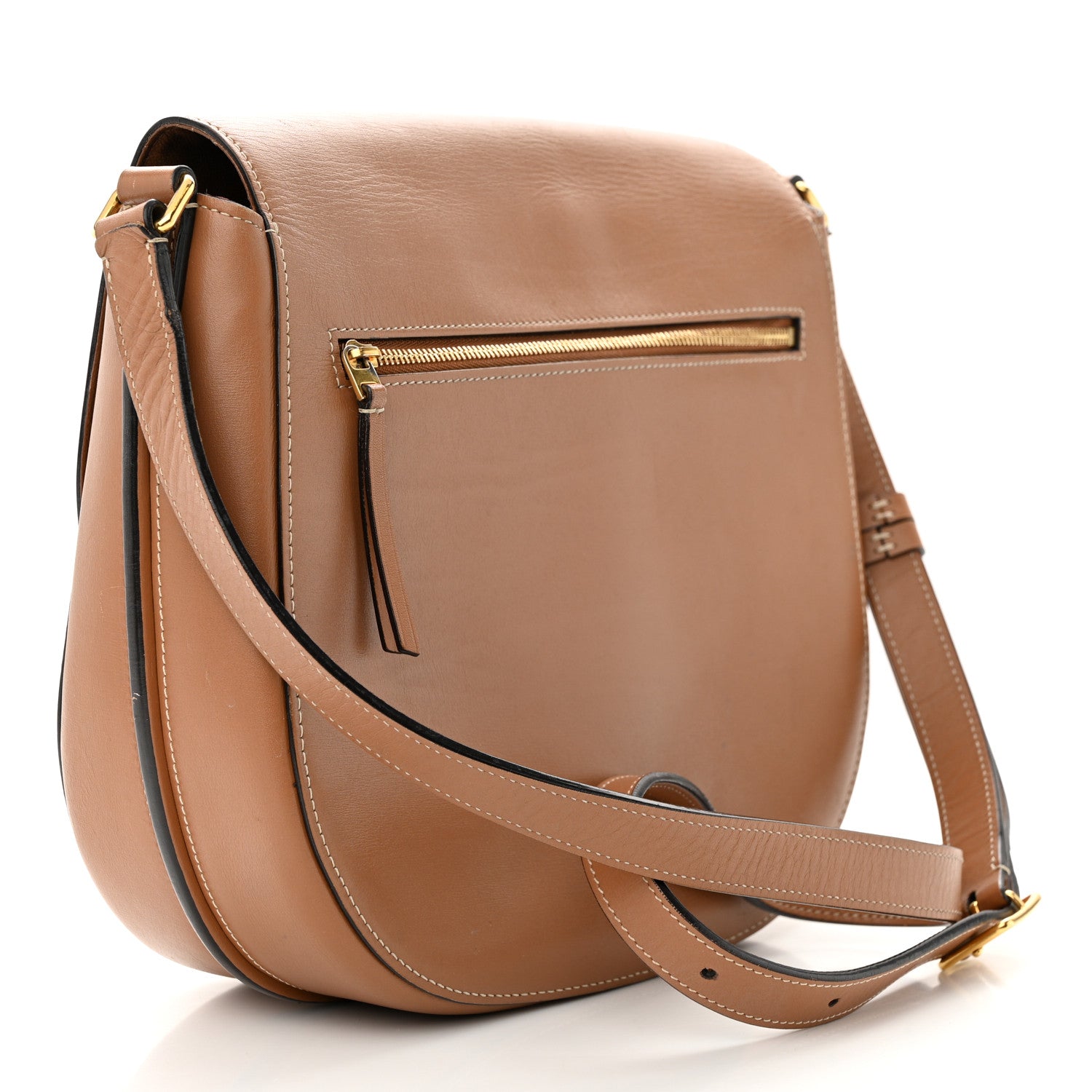 Celine Supersoft Calfskin Medium Trotteur Tan 3 of 17