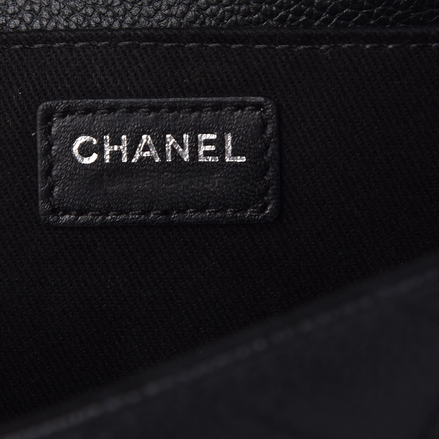 Grained Calfskin Quilted 2.55 Reissue Chain Belt Bag Clutch Black