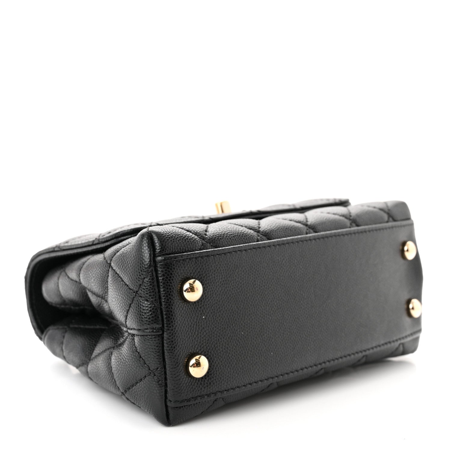 Chanel Caviar Quilted Extra Mini Coco Handle Flap Black 4 of 11