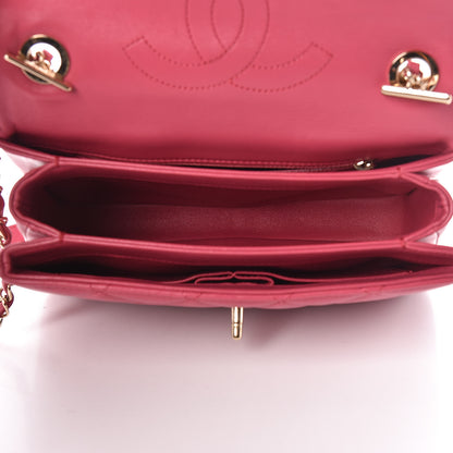Chanel Lambskin Quilted Small Trendy CC Dual Handle Bag Dark Pink 5 of 13
