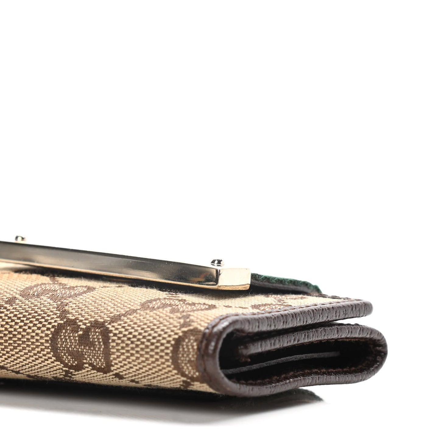 Monogram Calfskin Ladies Web 6 Key Holder Case Beige Ebony Cocoa