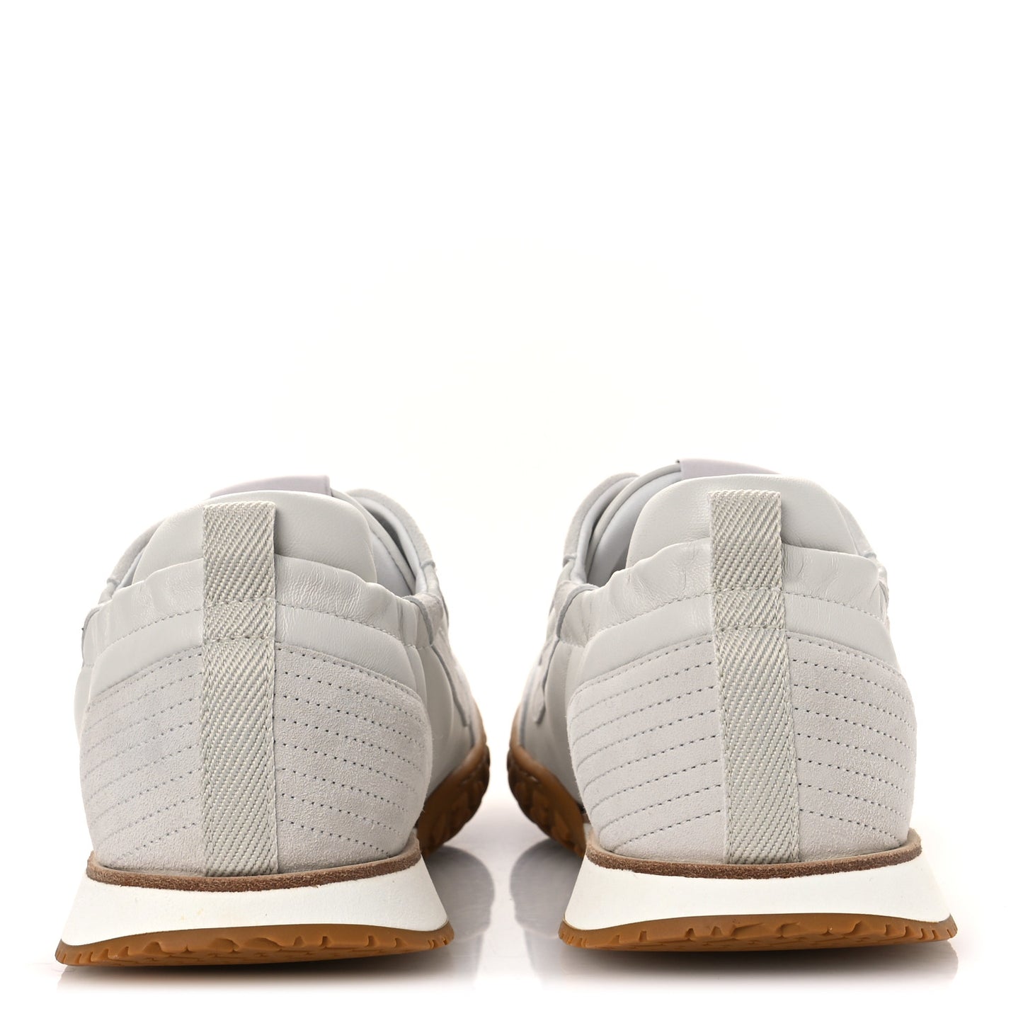 Nappa Suede Goatskin Jet Sneakers 40 White