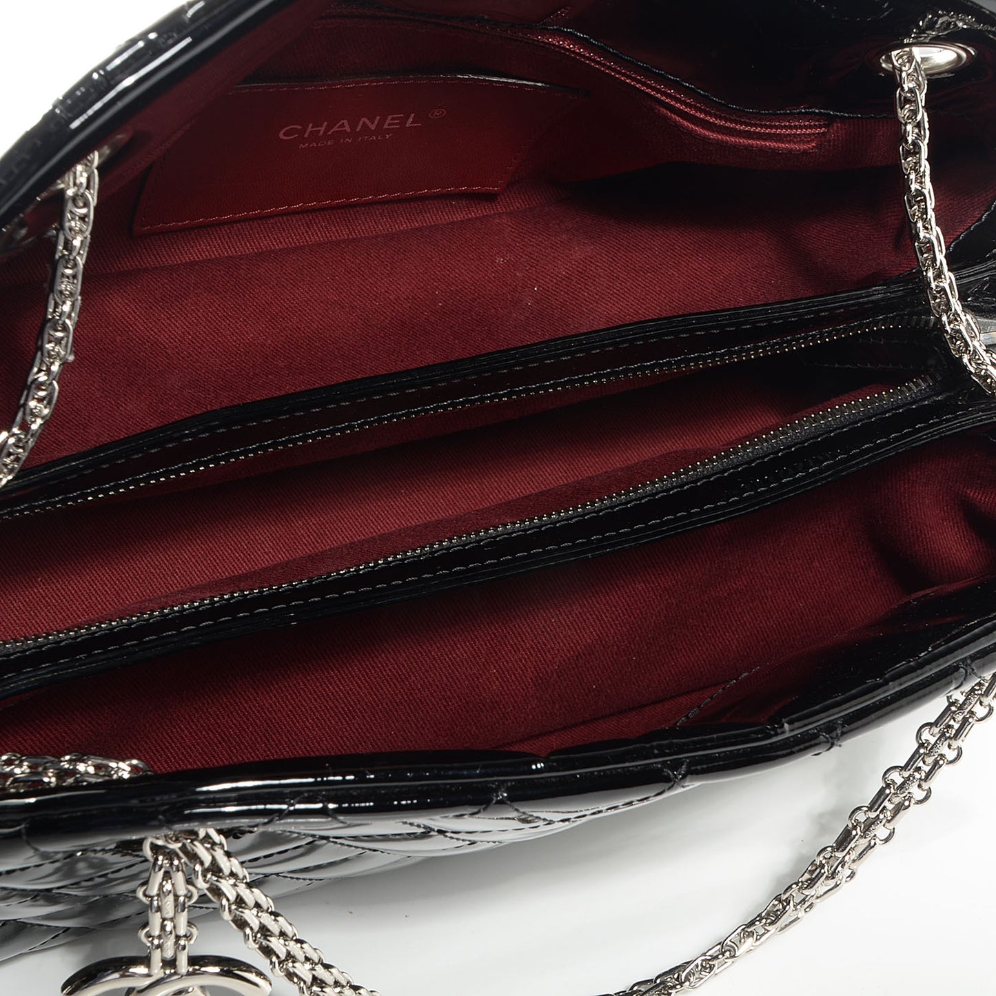 Patent Quilted Medium Just Mademoiselle Black