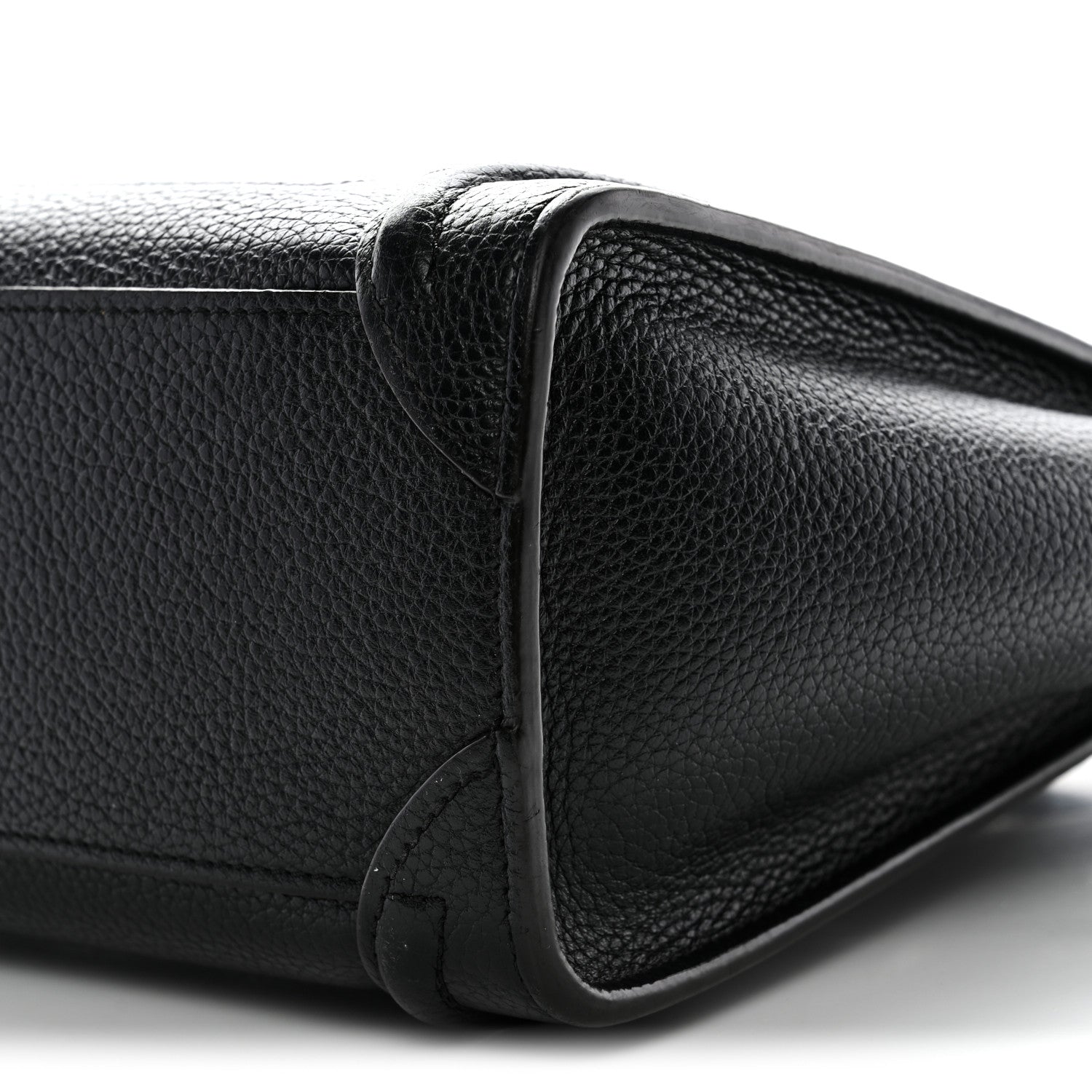 Celine Drummed Calfskin Nano Luggage Black 9 of 13