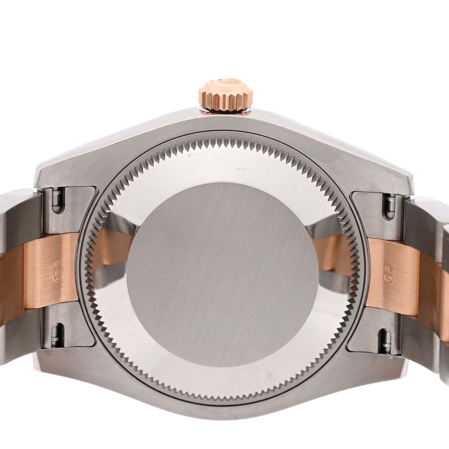 Stainless Steel 18K Everose Diamond 31mm Oyster Perpetual Datejust Watch Chocolate Roman 178241